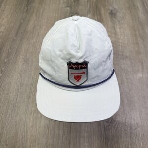 Greyson Clothiers Hat Cap Mens Rope Snapback White Nylon Myopia Hunt Club